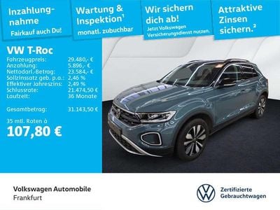 Gebraucht VW T-Roc Goal 150 PS (110 kW) 2025 Blau SUV