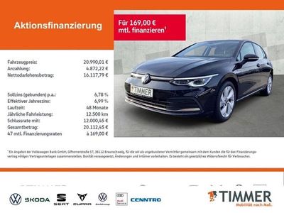 Gebraucht VW Golf VIII Style 150 PS (110 kW) 2022 Deep black perleffekt Limousine