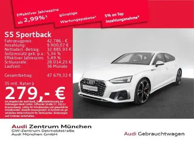 Gebraucht Audi S5 Sportback Ambiente 341 PS (250 kW) 2023 Ibisweiß Kleinwagen