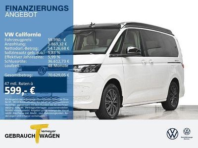 Neu VW California Beach 150 PS (110 kW) 2026 Weiß Van