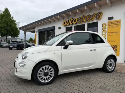 Gebraucht Fiat 500C Basis 69 PS (50 kW) 2023 Vesuvio schwarz / verdeck beige Cabrio
