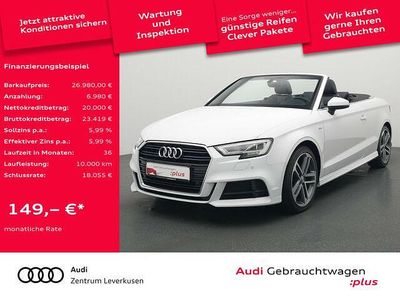 Gebraucht Audi A3 Cabriolet Comfort 150 PS (110 kW) 2019 Gletscherweiß metallic Cabrio