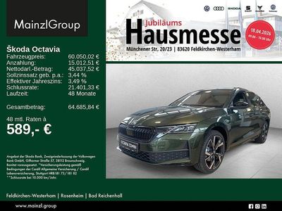 Neu Skoda Octavia SportLine 204 PS (150 kW) 2026 Grün Kombi