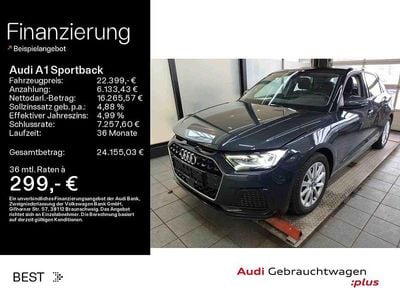 Gebraucht Audi A1 Sportback Advanced 150 PS (110 kW) 2022 Grau manhattangrau metallic/mythosschwar (metallic) Kleinwagen
