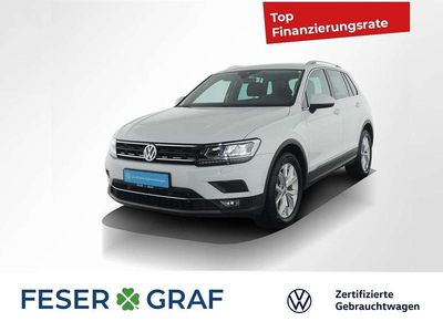 Pure white Gebraucht 2018 VW Tiguan Highline SUV | 25.950 € (Fairer Preis)