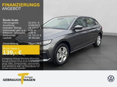 Neu Skoda Scala Selection 116 PS (85 kW) 2025 Grau Kleinwagen