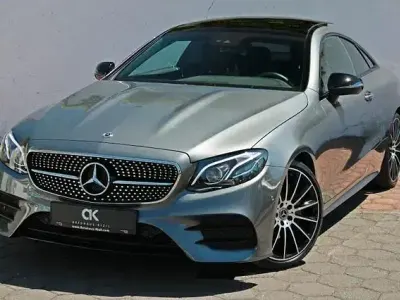 Second-hand Mercedes E200 AMG line 184 CP (135 kW) 2018 Gri Coupe