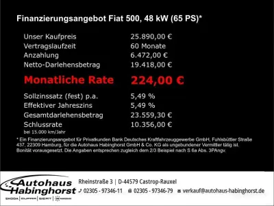 Nowe Fiat 500 La Prima 65 KM (47 kW) 2026 Czarny Kabriolet