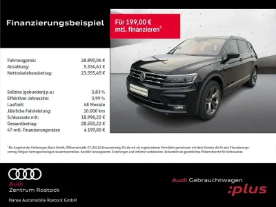 Gebraucht VW Tiguan Allspace Highline 150 PS (110 kW) 2019 Schwarz SUV