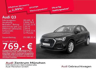 Gebraucht Audi Q3 Ambiente 150 PS (110 kW) 2021 Mythosschwarz metallic SUV