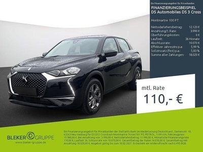 Begagnad DS Automobiles DS3 Crossback 102 HK (75 kW) 2022 Svart SUV