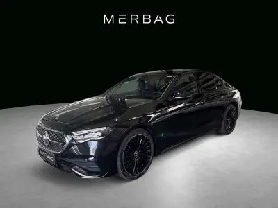 Gebraucht Mercedes E450 AMG line 381 PS (280 kW) 2025 Metalliclack obsidianschwarz Limousine