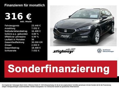 Gebraucht Seat Leon ST Style 150 PS (110 kW) 2023 Mitternachtsschwarz Kombi