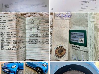 Gebraucht Smart ForFour Electric Drive Passion 58 kW (80 PS) 2019 Blau Kleinwagen