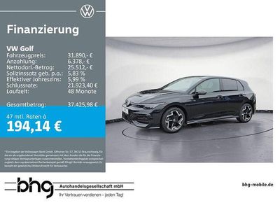 Gebraucht VW Golf VIII R-line 150 PS (110 kW) 2025 Schwarz Limousine