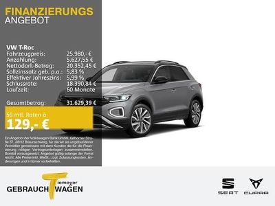 Gebraucht VW T-Roc Goal 150 PS (110 kW) 2025 Grau SUV