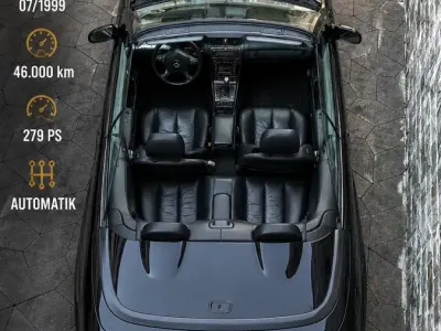 Gebraucht Mercedes CLK430 279 PS (205 kW) 1999 Schwarz Cabrio