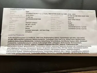 Gebraucht Opel Grandland X Business Innovation 131 PS (96 kW) 2019 Schwarz SUV