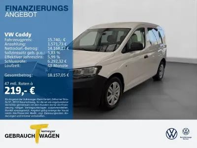 Gebraucht VW Caddy 75 PS (55 kW) 2022 Weiß Van / Kleinbus