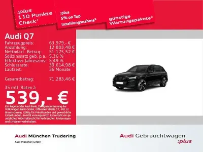 Gebraucht Audi Q7 S-Line 286 PS (210 kW) 2023 Schwarz SUV