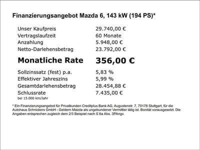Schwarz Gebraucht 2023 Mazda 6 Takumi-Line Kombi | 29.740 € (Fairer Preis)