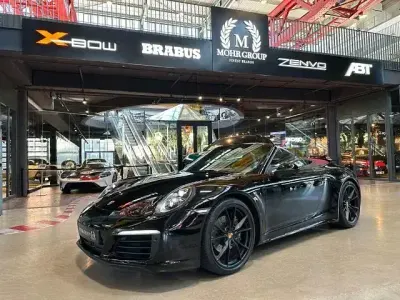 Occasion Porsche 991 Chrono 370 PK (272 kW) 2017 Zwart Cabriolet