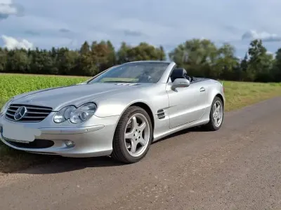 Gebraucht Mercedes SL500 306 PS (225 kW) 2002 Silber Cabrio