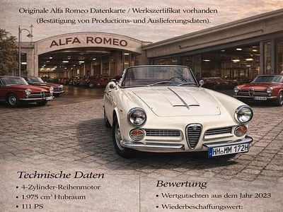 Gebraucht Alfa Romeo 2000 111 PS (81 kW) 1959 Cabrio