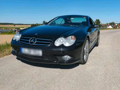 Gebraucht Mercedes SL55 AMG AMG 517 PS (380 kW) 2007 Schwarz Cabrio