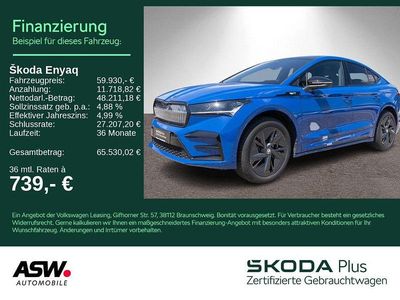 Energyblau Gebraucht 2024 Skoda Enyaq iV Lounge SUV | 59.930 €