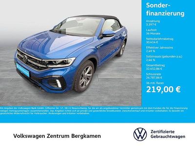 Usata VW T-Roc Cabriolet R-line 150 CV (110 kW) 2025 Blu Cabrio
