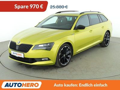 Gebraucht Skoda Superb SportLine 272 PS (200 kW) 2019 Gelb Kombi
