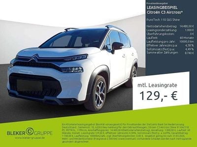 Gebraucht Citroën C3 Aircross Shine 110 PS (80 kW) 2023 Weiß SUV
