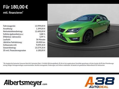 Usata Seat Leon SC FR 125 CV (91 kW) 2015 Verde Utilitaria