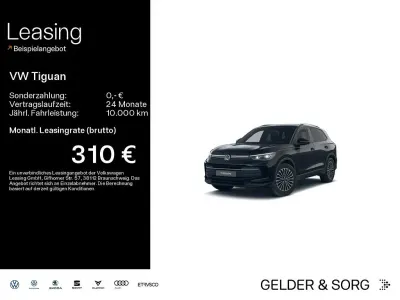 Gebraucht VW Tiguan Goal 150 PS (110 kW) 2025 Grenadillschwarz metallic SUV