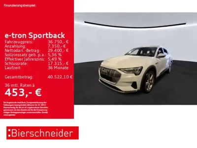 Gebraucht Audi e-tron S-Line 300 kW (408 PS) 2023 Gletscherweiß SUV