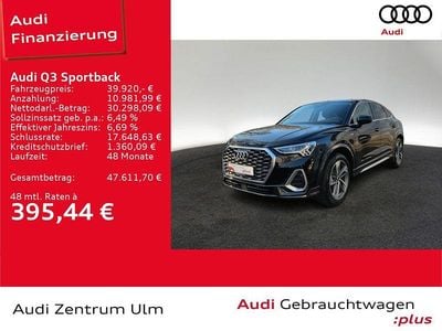 Gebraucht Audi Q3 Sportback S-Line 150 PS (110 kW) 2025 Schwarz SUV