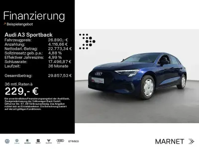 Brugt Audi A3 S-Line 150 HK (110 kW) 2024 Blå Sedan