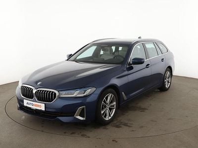 Brugt BMW 520 Luxury Line 190 HK (139 kW) 2020 Blå Stationcar
