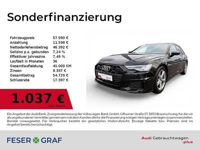 Gebraucht Audi A6 S-Line 286 PS (210 kW) 2025 Mythosschwarz metallic Kombi