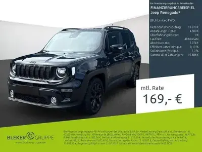 Gebraucht Jeep Renegade Limited 120 PS (88 kW) 2021 Schwarz SUV