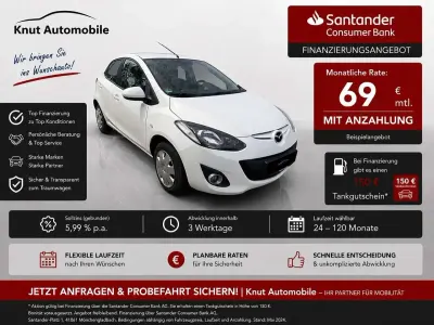 Gebraucht Mazda 2 Center-Line 102 PS (75 kW) 2011 Arachneweiß metallic Kleinwagen