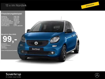 Begagnad Smart ForFour Prime 90 HK (66 kW) 2019 Blå Halvkombi