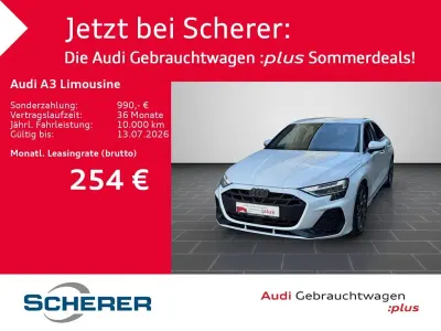 Gebraucht Audi A3 S-Line 116 PS (85 kW) 2025 Gletscherweiß metallic Limousine