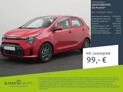 Neu Kia Picanto Vision 68 PS (50 kW) 2025 (beg) signal red Kleinwagen