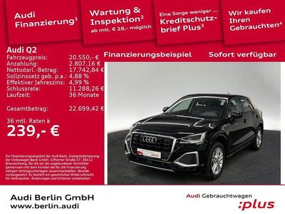 Gebraucht Audi Q2 Ambiente 150 PS (110 kW) 2021 Brillantschwarz SUV