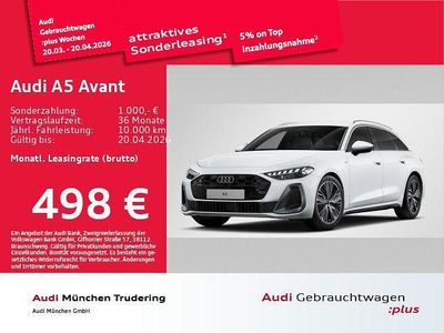 Gebraucht Audi A5 Ambiente 204 PS (150 kW) 2024 Gletscherweiß metallic Kombi