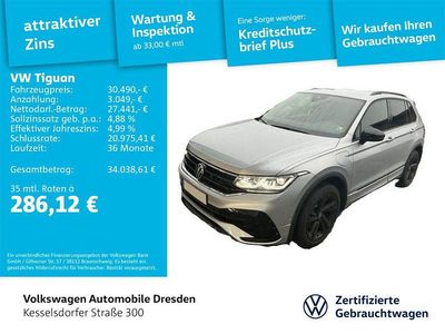 Gebraucht VW Tiguan R-line 245 PS (180 kW) 2022 Silber SUV