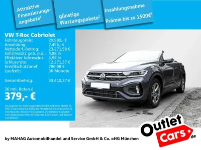 Używany VW T-Roc Cabriolet R-line 150 KM (110 kW) 2023 Szary Kabriolet