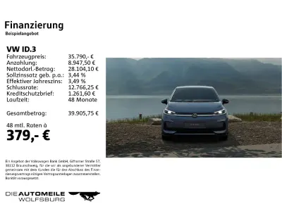 Neu VW ID.3 Life 125 kW (170 PS) 2026 Nordmeerblau Kleinwagen